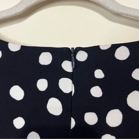 VINCE CAMUTO Polka Dot Vintage 50s Look Preppy Aline Skirt Minidress - Picture 13 of 13